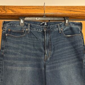 Lands End Men's Blue Traditional Fit Jeans